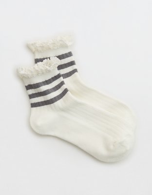 Aerie Ruffle Trim Bobby Socks