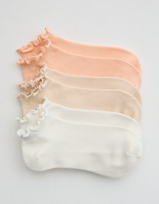 Aerie Lettuce Edge Ankle Sock 3-Pack
