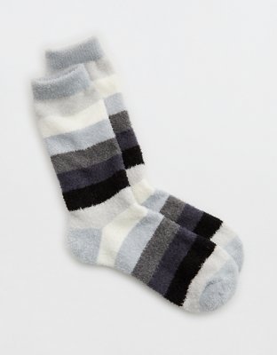 Aerie Calcetines Largos Tejidos, Rayados y Abrigados