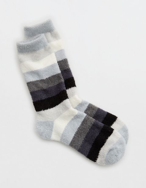Носки Fuzzy, средней высоты, в полоску — Aerie