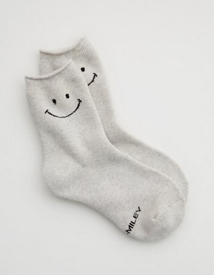 Aerie Smiley® Terry Crew Socks