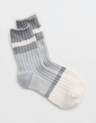 Aerie Colorblock Marled Crew Socks