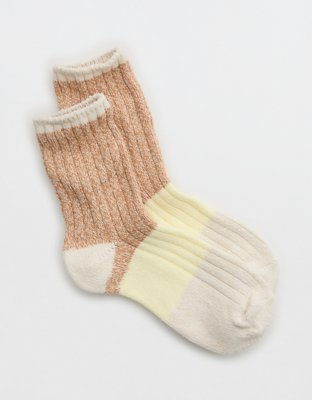 Aerie Colorblock Marled Crew Socks