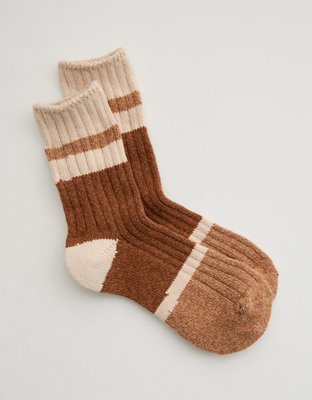 Aerie Colorblock Marled Crew Socks