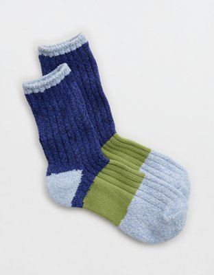 Aerie Colorblock Marled Crew Socks