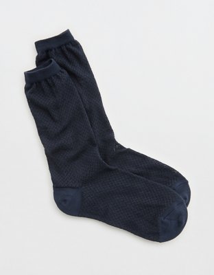 Aerie Chevron Lace Crew Socks