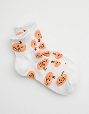 Aerie Halloween Ribbed Cotton Bobby Socks