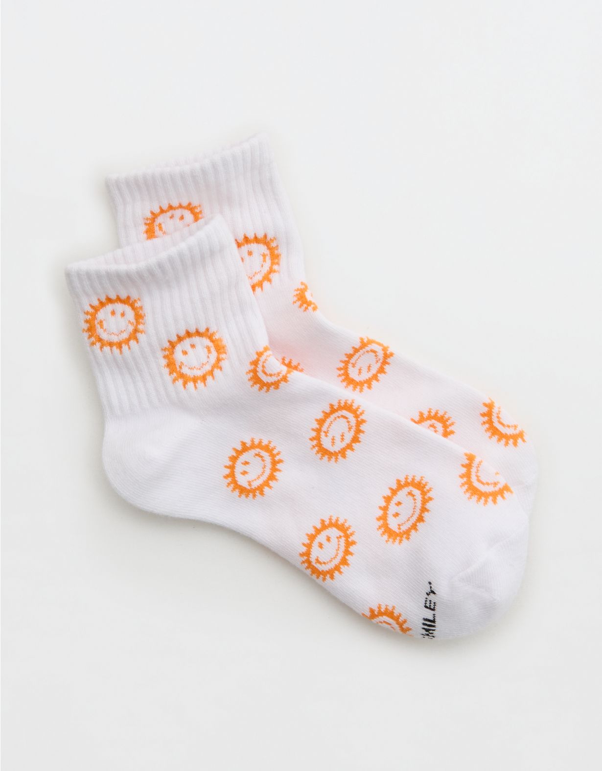 Aerie Smiley® Ribbed Cotton Bobby Socks