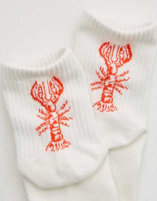 Aerie Ribbed Cotton Quarter Socks