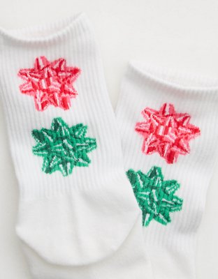 Aerie Ribbed Cotton Crew Socks