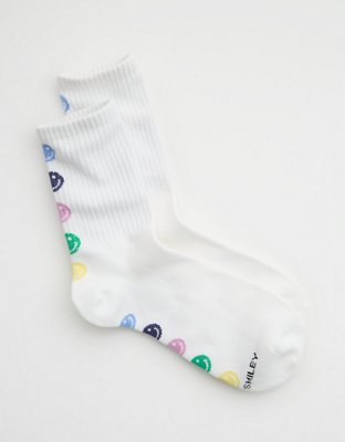 Aerie Ribbed Cotton Crew Socks