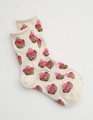 Aerie Ribbed Cotton Crew Socks