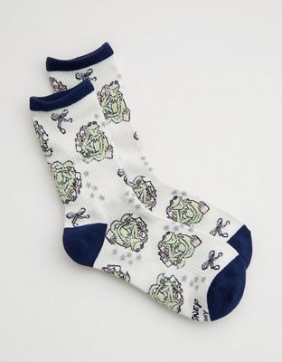 Aerie Ribbed Cotton Crew Socks