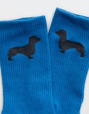 Aerie Ribbed Cotton Crew Socks