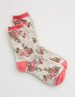 Aerie Ribbed Cotton Crew Socks