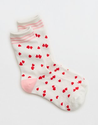 Aerie Ribbed Cotton Crew Socks