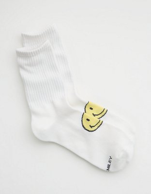 Aerie Ribbed Cotton Crew Socks