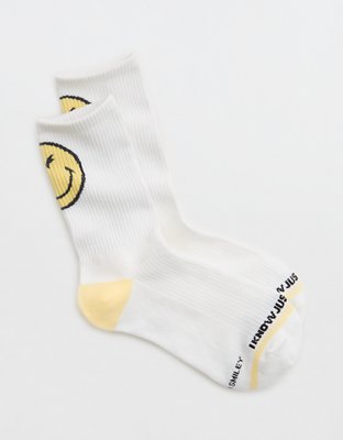 Aerie Ribbed Cotton Crew Socks