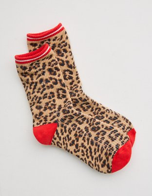 Aerie Ribbed Cotton Crew Socks