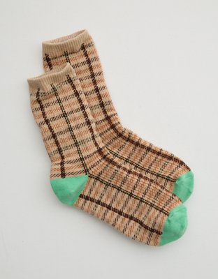 Aerie Ribbed Cotton Crew Socks