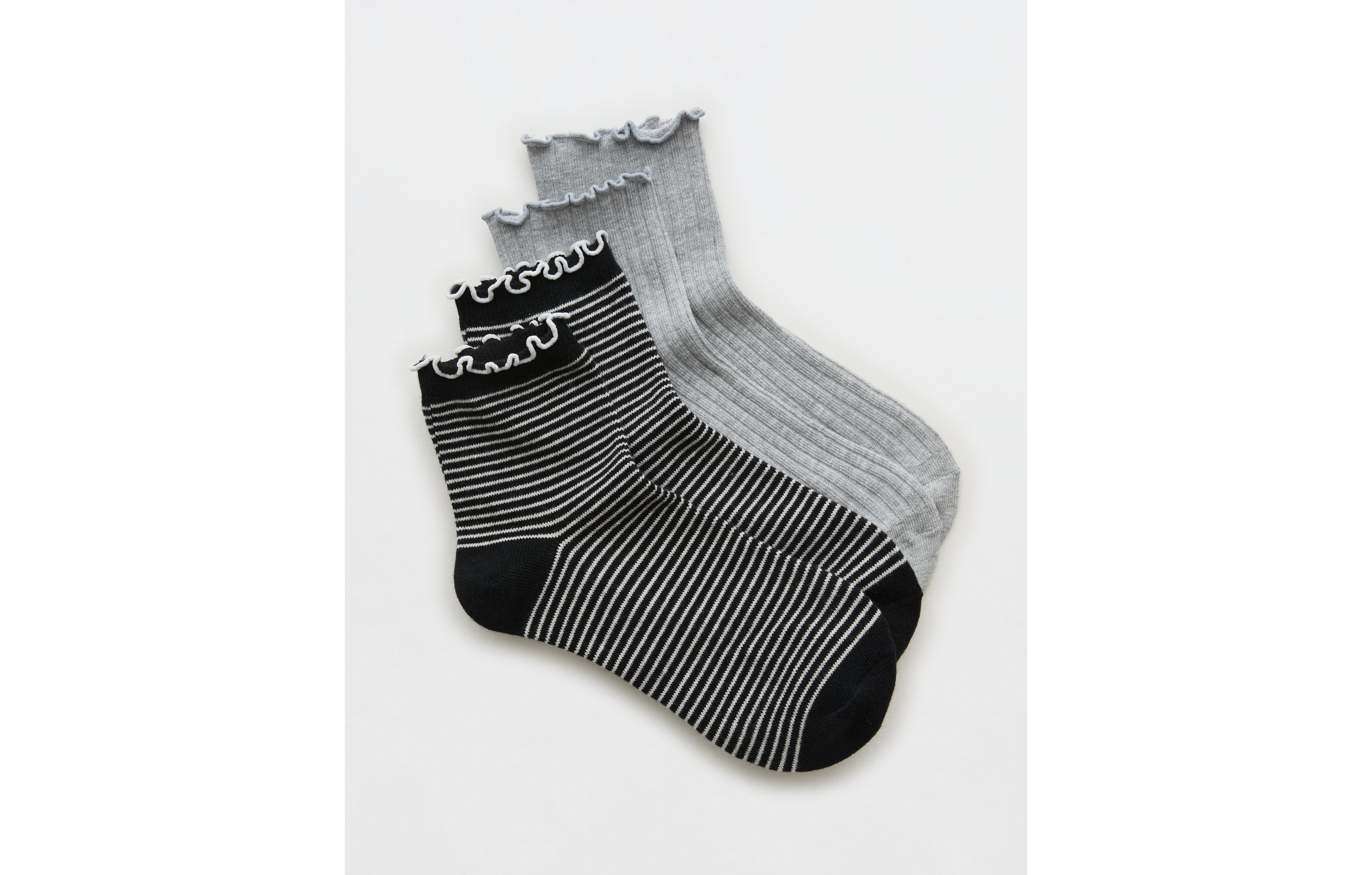 Aerie Ruffle Quarter Sock 2-Pack