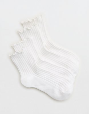 Aerie Lettuce Edge Bobby Sock 2-Pack
