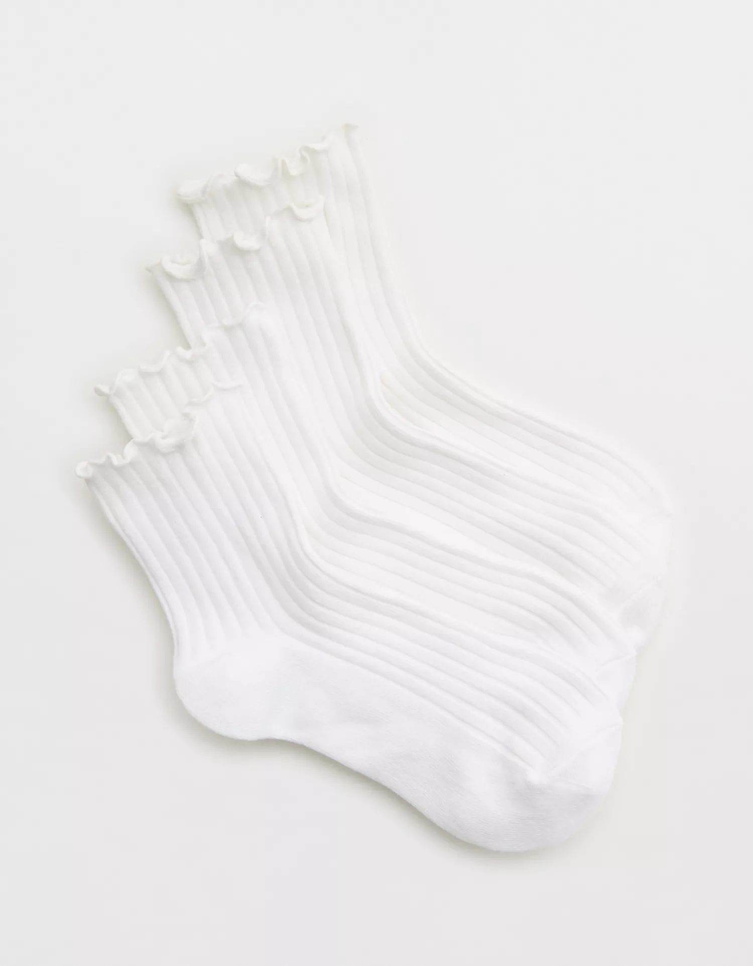 Aerie Lettuce Edge Quarter Sock 2-Pack - thumbnail 4