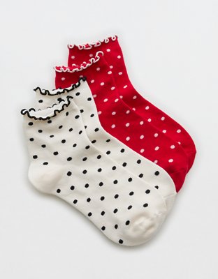 Aerie Ruffle Quarter Sock 2-Pack