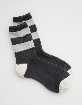 Aerie Colorblock Stripe Crew Socks