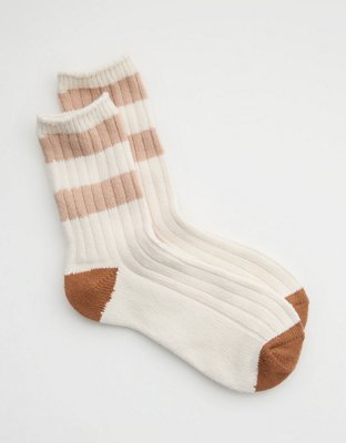 Aerie Colorblock Stripe Crew Socks