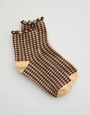 Aerie Scallop Tipping Bobby Socks