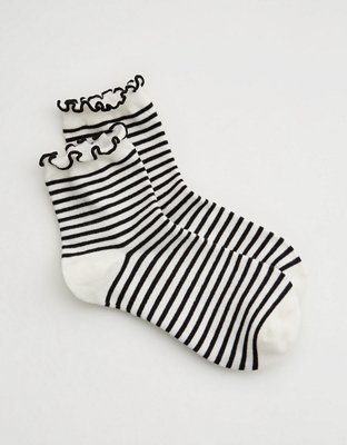 Aerie Scallop Tipping Bobby Socks