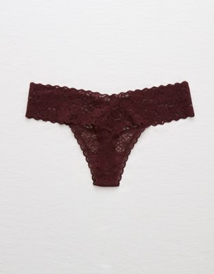 Tanga pequeña con encaje Aerie