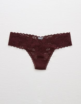 Tanga pequeña con encaje Aerie