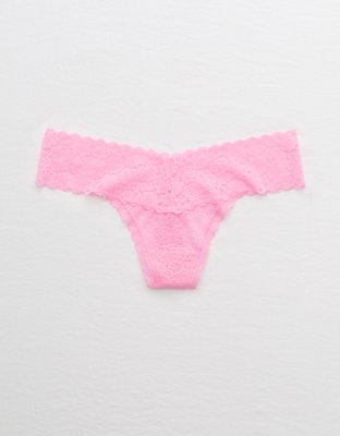 Aerie Womens Lace Thong Underwear Panties ~~5 Pairs~~