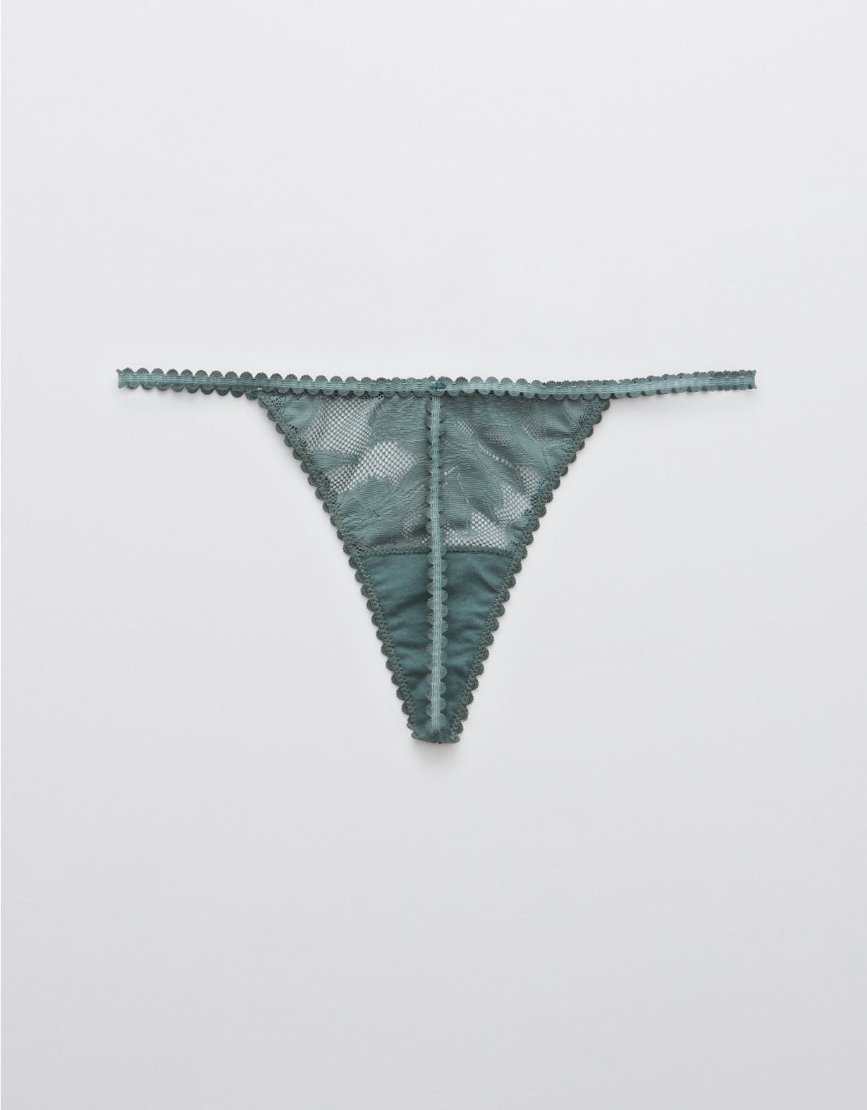 Aerie Cheetah Lace String Thong Underwear