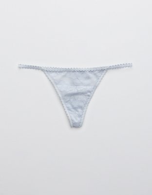Aerie Cheetah Lace String Thong Underwear