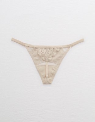 Aerie Queens Lace String Thong Underwear