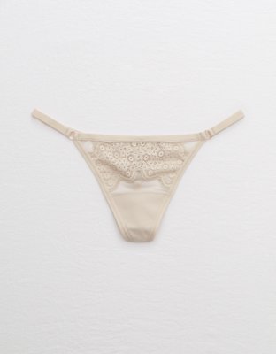 Aerie Queens Lace String Thong Underwear