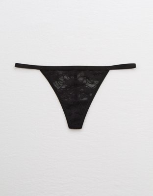 Aerie Mesh Palm Lace String Thong Underwear