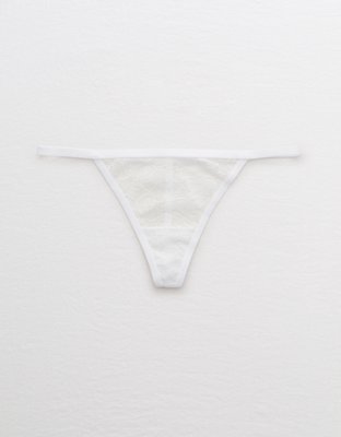 Aerie Mesh Palm Lace String Thong Underwear