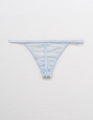 Aerie Mesh Palm Lace String Thong Underwear