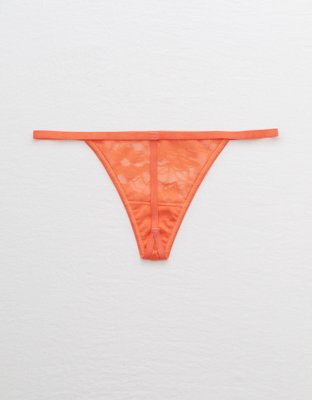 Aerie Mesh Palm Lace String Thong Underwear