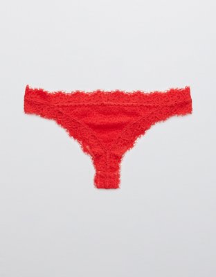 Aerie Eyelash Lace Thong Underwear
