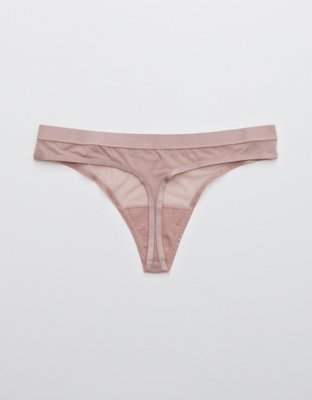 Aerie Mesh Thong Underwear