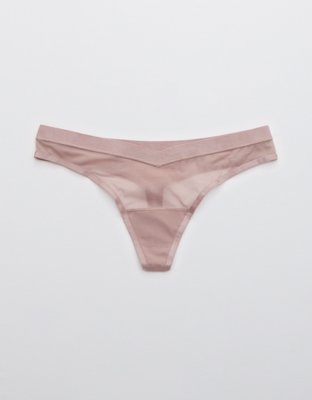 Aerie Mesh Thong Underwear