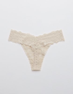 Aerie Animal Lace Thong Underwear