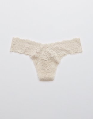 Aerie Animal Lace Thong Underwear