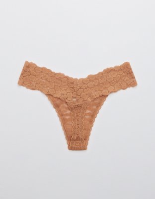 Aerie Animal Lace Thong Underwear