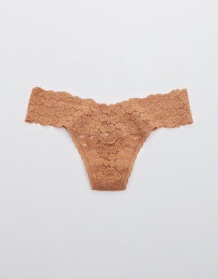 Aerie Animal Lace Thong Underwear